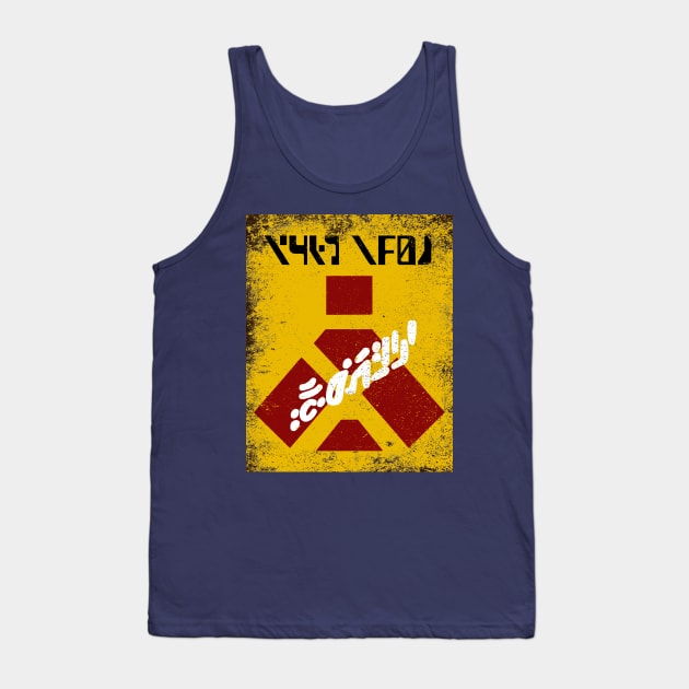 Hoth Warning Sign Tank Top by It'sTeeTime